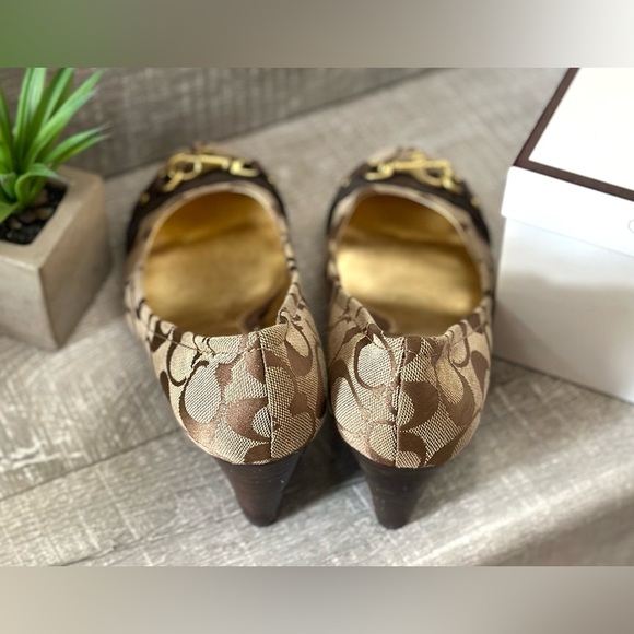 Coach Signature Closed Toe Wedge - Picture 3 of 8